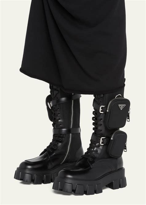 prada minolith|prada monolith boots men's.